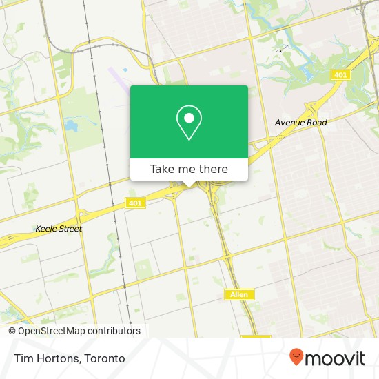 Tim Hortons, 1 Yorkdale Rd Toronto, ON M6A plan