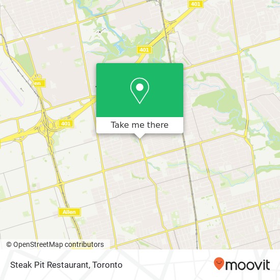 Steak Pit Restaurant, 1666 Avenue Rd Toronto, ON M5M map