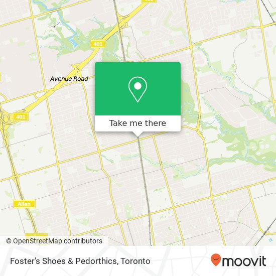 Foster's Shoes & Pedorthics, 3080 Yonge St Toronto, ON M4N map