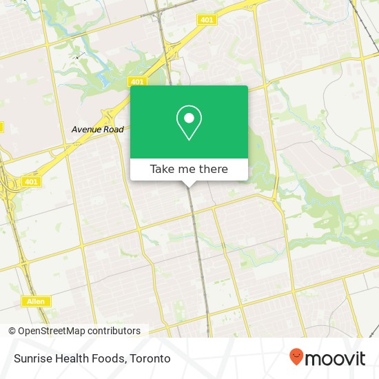 Sunrise Health Foods, 5 Roslin Ave Toronto, ON M4N 1Y8 map