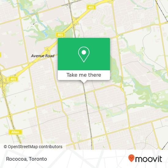 Rococoa, 3237 Yonge St Toronto, ON M4N 2L5 plan