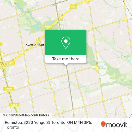 Remistea, 3230 Yonge St Toronto, ON M4N 3P6 map