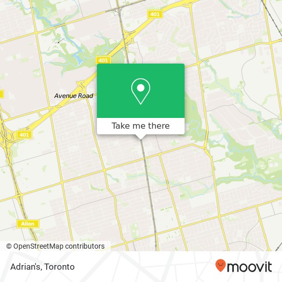 Adrian's, 3228 Yonge St Toronto, ON M4N map