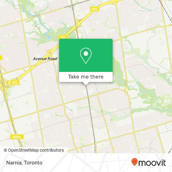 Narnia, 3236 Yonge St Toronto, ON M4N map