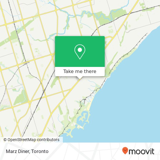 Marz Diner, 3049 Kingston Rd Toronto, ON M1M 1P1 plan