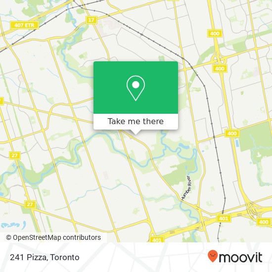 241 Pizza, 900 Albion Rd Toronto, ON M9V 1A5 plan