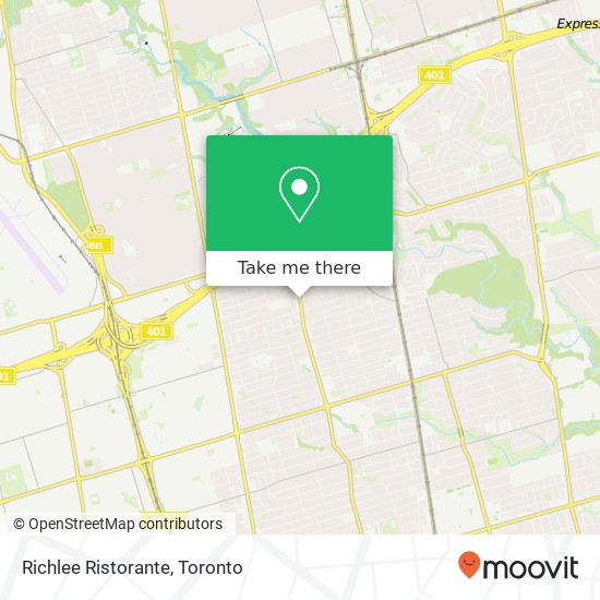 Richlee Ristorante, 1959 Avenue Rd Toronto, ON M5M map
