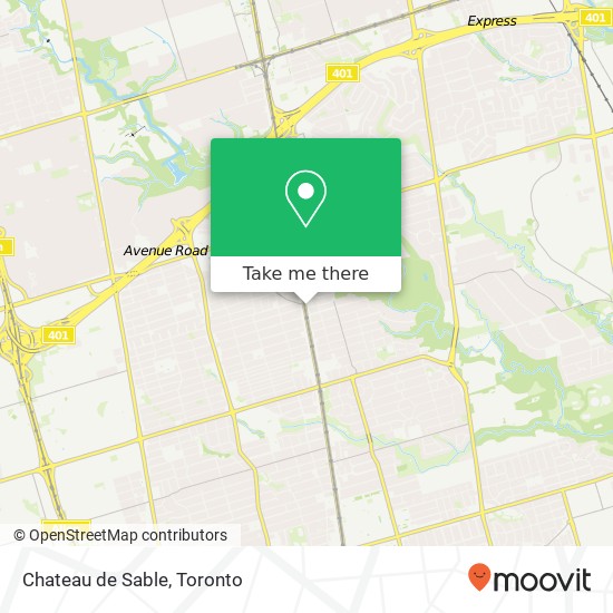 Chateau de Sable, 3453 Yonge St Toronto, ON M4N 2N3 map