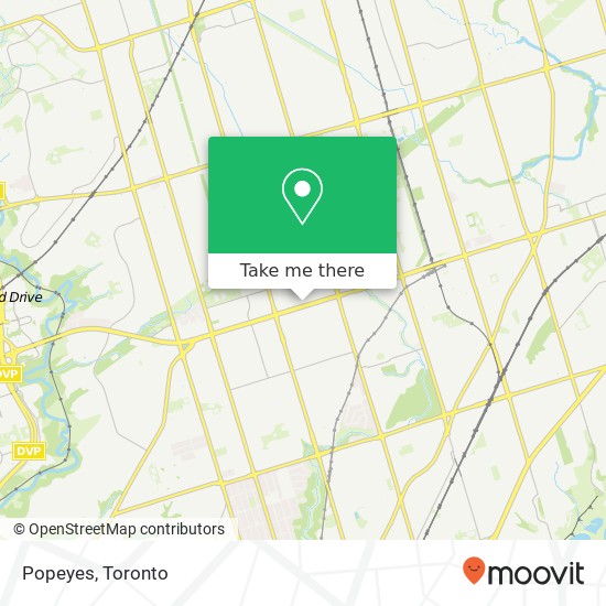 Popeyes, Toronto, ON M1L map