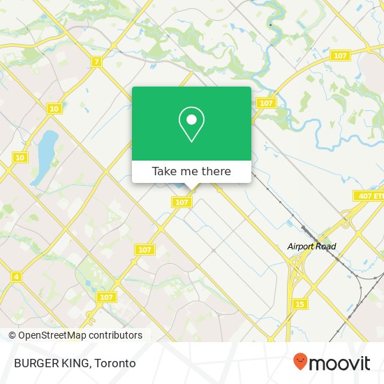 BURGER KING, 2919 Queen St E Brampton, ON L6T map