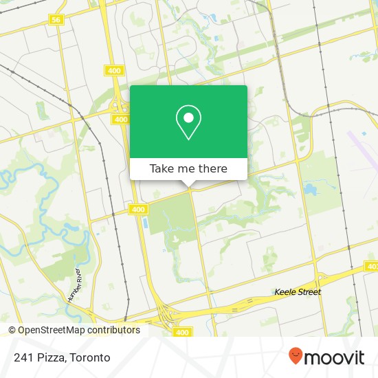 241 Pizza, 2522 Jane St Toronto, ON M3L 1S1 plan