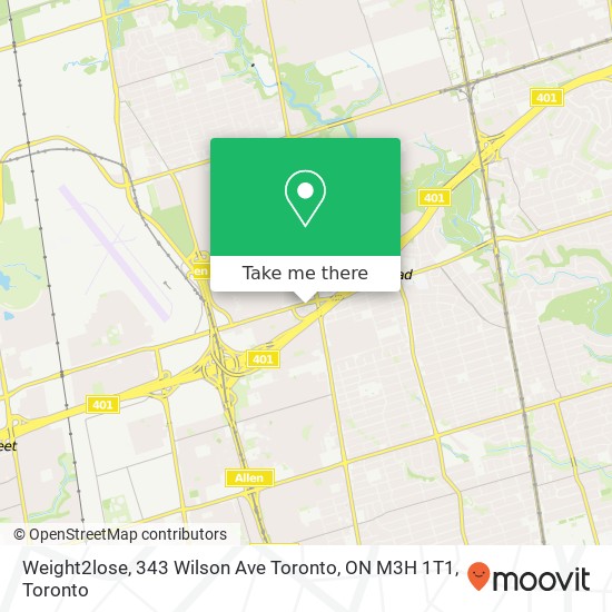 Weight2lose, 343 Wilson Ave Toronto, ON M3H 1T1 plan