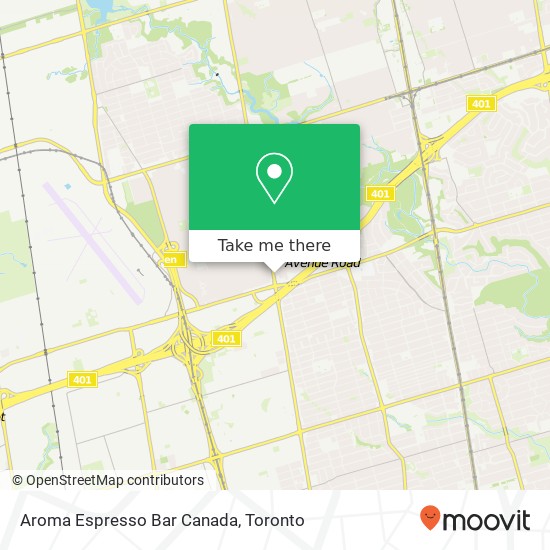 Aroma Espresso Bar Canada, 3793 Bathurst St Toronto, ON M3H 3N1 map