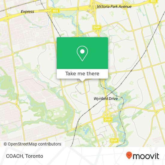 COACH, 1090 Don Mills Rd Toronto, ON M3C 3R6 plan