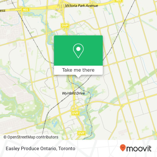 Easley Produce Ontario, 129 Railside Rd Toronto, ON M3A 1B7 plan