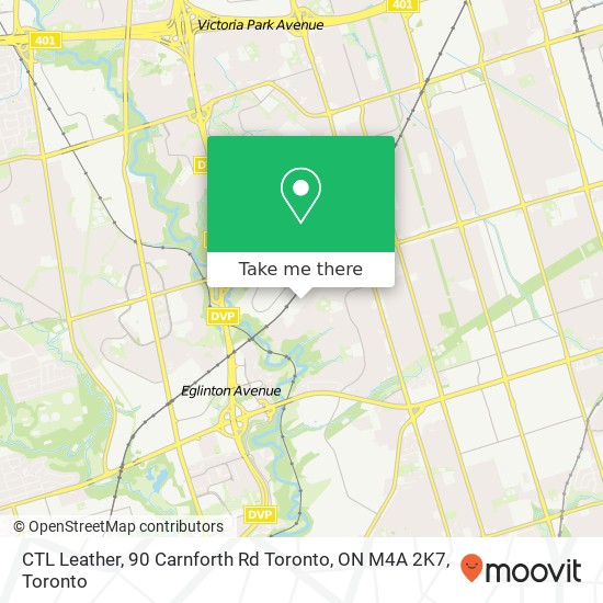 CTL Leather, 90 Carnforth Rd Toronto, ON M4A 2K7 plan