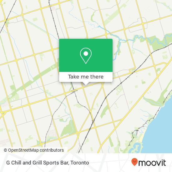 G Chill and Grill Sports Bar, 2528 Eglinton Ave E Toronto, ON M1K 2R5 map