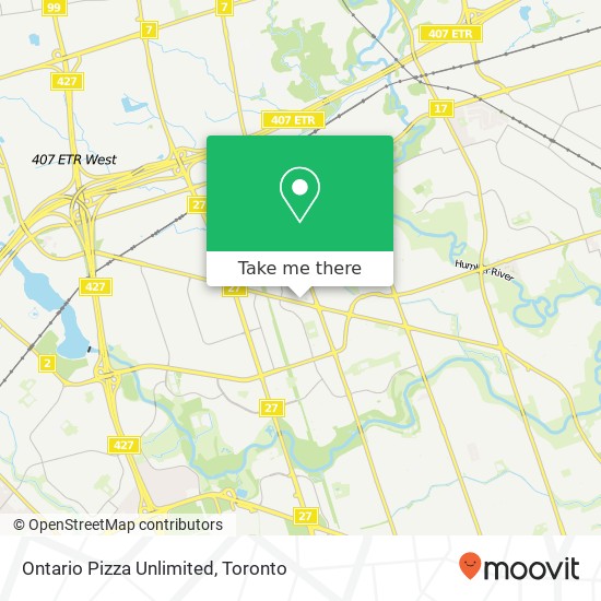 Ontario Pizza Unlimited, 1686 Albion Rd Toronto, ON M9V 1B8 plan