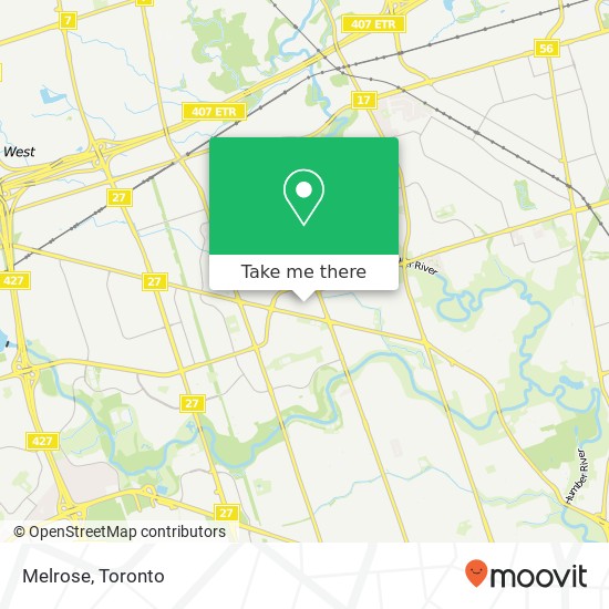 Melrose, Toronto, ON M9V map