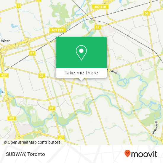 SUBWAY, Toronto, ON M9V plan