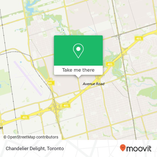 Chandelier Delight, 3901 Bathurst St Toronto, ON M3H 5V1 plan