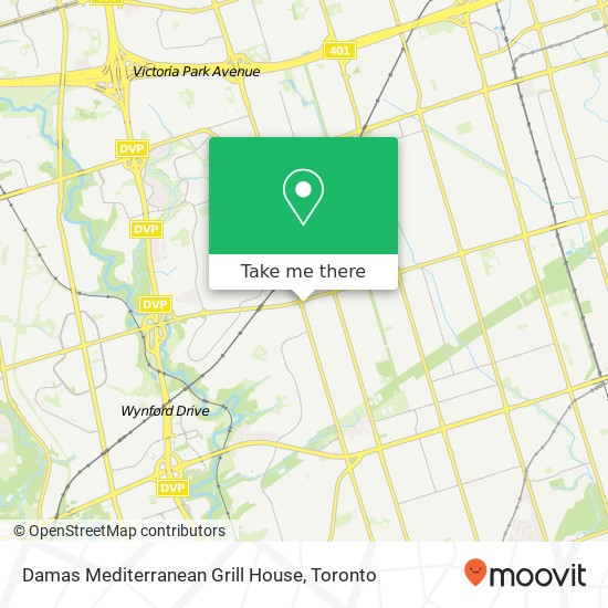 Damas Mediterranean Grill House, 1795 Victoria Park Ave Toronto, ON M1R 1T2 plan