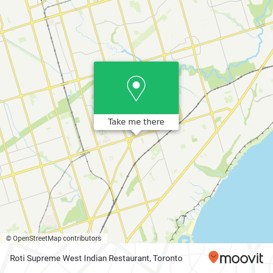 Roti Supreme West Indian Restaurant, 2797 Eglinton Ave E Toronto, ON M1J map