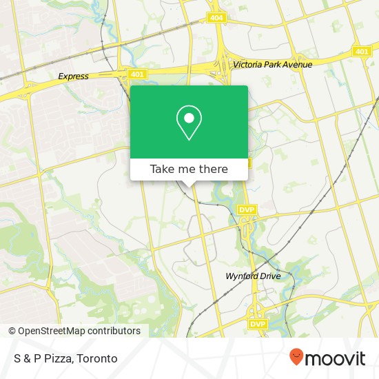 S & P Pizza, 1300 Don Mills Rd Toronto, ON M3B 2W6 plan