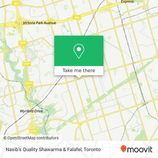 Nasib's Quality Shawarma & Falafel, 1867 Lawrence Ave E Toronto, ON M1R plan