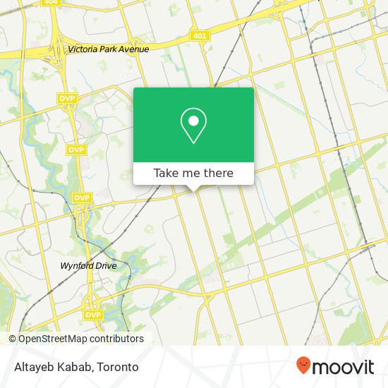 Altayeb Kabab, 1801 Lawrence Ave E Toronto, ON M1R 2X9 plan