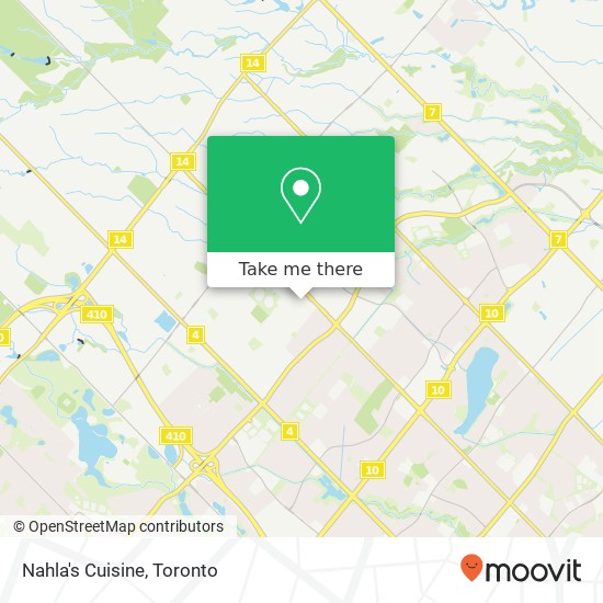 Nahla's Cuisine, 20 Dewside Dr Brampton, ON L6R 3Y3 map