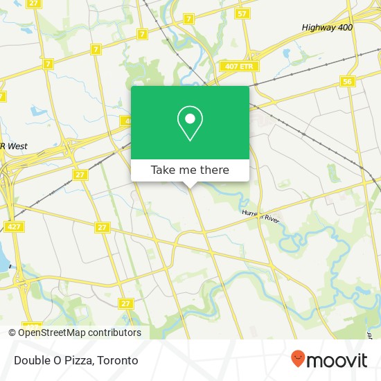 Double O Pizza, 2687 Kipling Ave Toronto, ON M9V 5G6 map