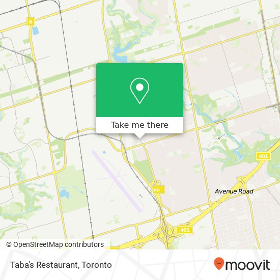 Taba's Restaurant, 564 Wilson Heights Blvd Toronto, ON M3H plan