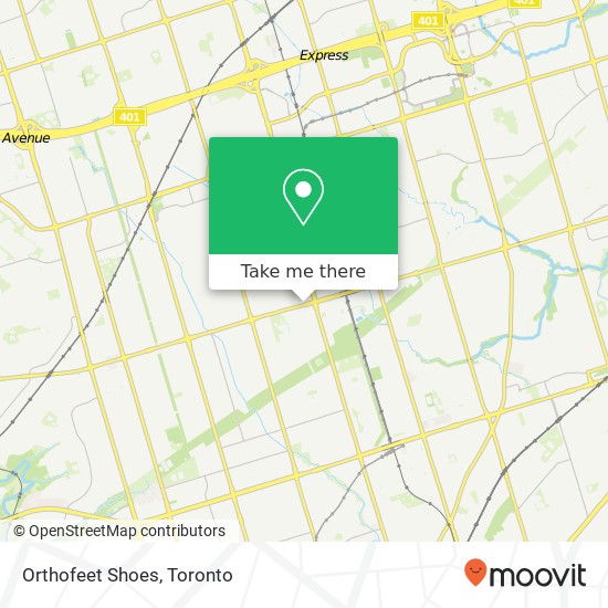 Orthofeet Shoes, 2300 Lawrence Ave E Toronto, ON M1P plan