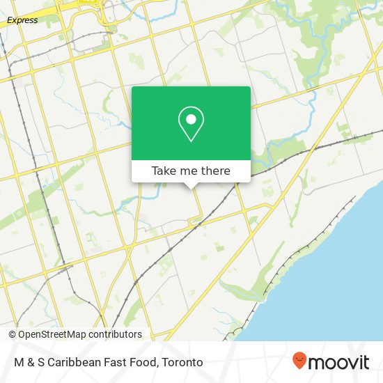 M & S Caribbean Fast Food, 28 Nelson St Toronto, ON M1J 2V3 plan