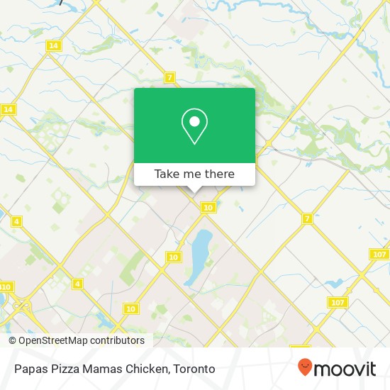 Papas Pizza Mamas Chicken, 1098 Peter Robertson Blvd Brampton, ON L6R map