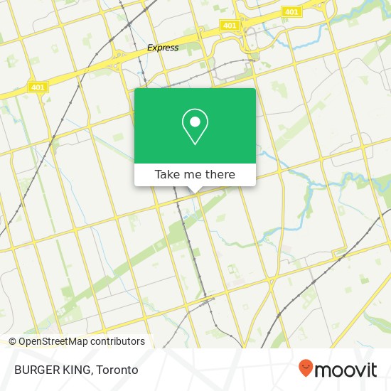 BURGER KING, 2571 Lawrence Ave E Toronto, ON M1P plan