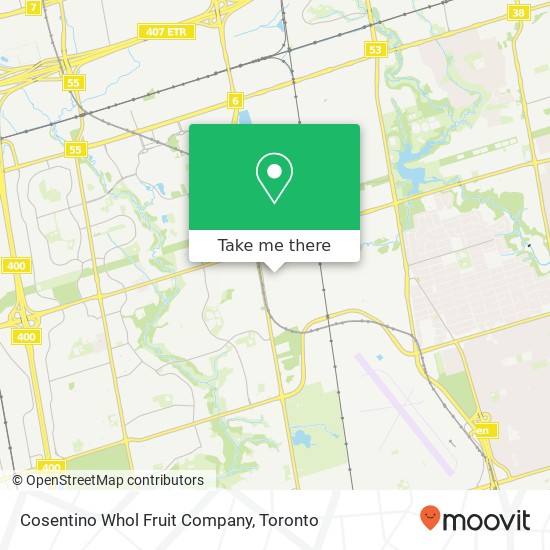 Cosentino Whol Fruit Company, 25 Toro Rd Toronto, ON M3J 2A4 plan