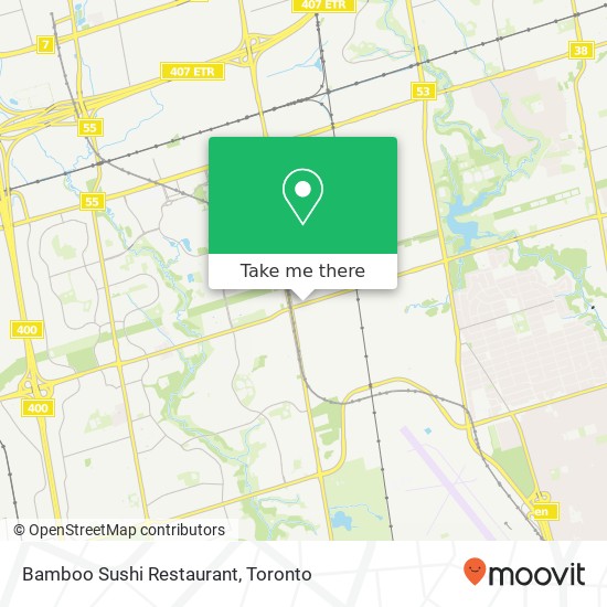 Bamboo Sushi Restaurant, 1300 Finch Ave W Toronto, ON M3J plan