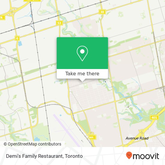 Demi's Family Restaurant, 221 Wilmington Ave Toronto, ON M3H plan