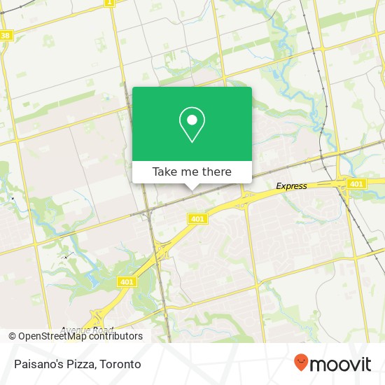 Paisano's Pizza, 116 Willowdale Ave Toronto, ON M2N map