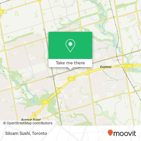 Siloam Sushi, 191 Sheppard Ave E Toronto, ON M2N plan