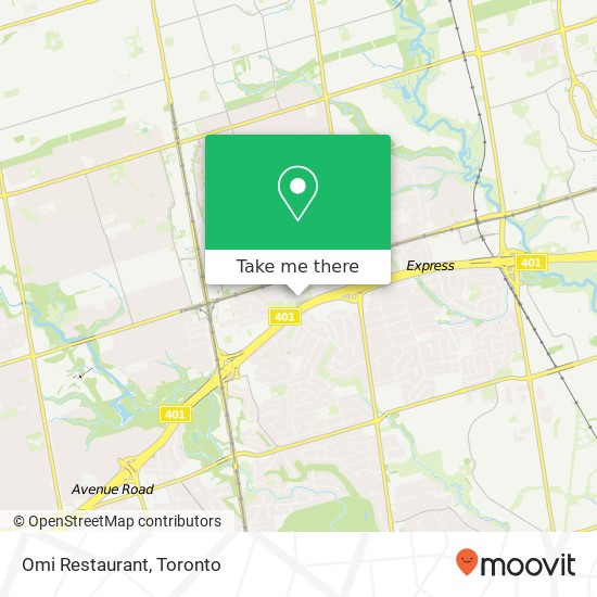 Omi Restaurant, 211 Glendora Ave Toronto, ON M2N plan