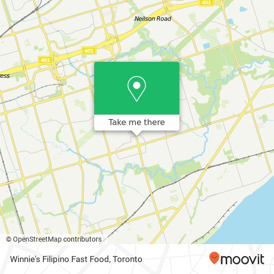 Winnie's Filipino Fast Food, 699 Markham Rd Toronto, ON M1H 2A4 plan