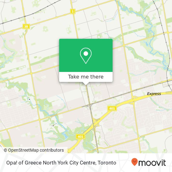 Opa! of Greece North York City Centre, 5150 Yonge St Toronto, ON M2N 6L8 map