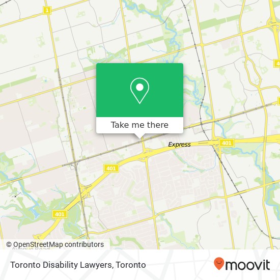 Toronto Disability Lawyers, 500 Sheppard Ave E Toronto, ON M2N 6H7 plan