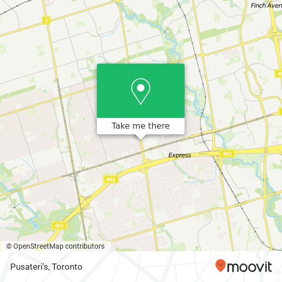 Pusateri's, 2901 Bayview Ave Toronto, ON M2K plan