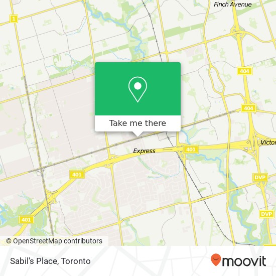 Sabil's Place, 701 Sheppard Ave E Toronto, ON M2K map