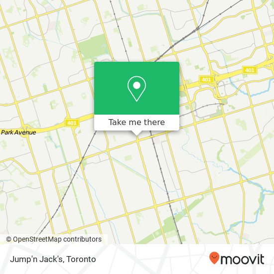 Jump'n Jack's, 1891 Kennedy Rd Toronto, ON M1P map