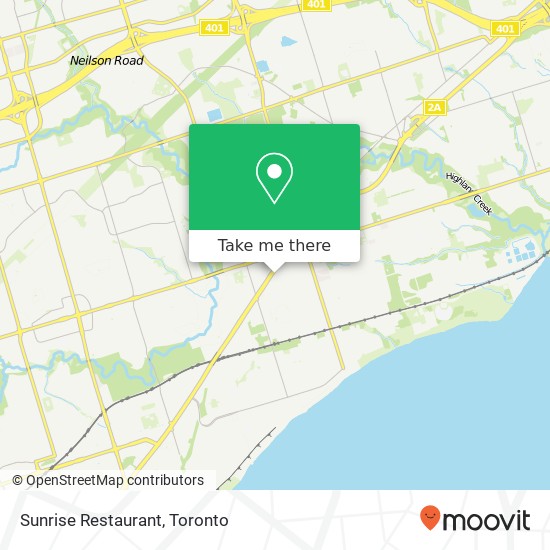 Sunrise Restaurant, 4351 Kingston Rd Toronto, ON M1E 2M9 plan